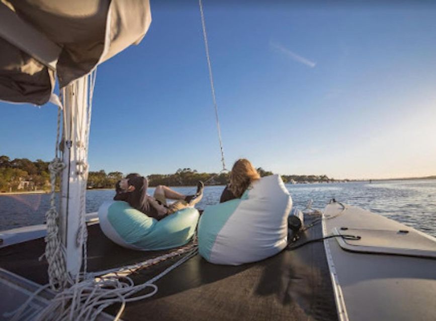 Hilton Head: Private Dolphin Day or Sunset Catamaran Sail - Choosing between a daytime sail and sunset cruise