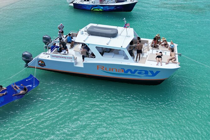 Icacos Double Dip Power Catamaran Snorkel & Beach Tour - Leaving Fajardo for the Cordillera Cays