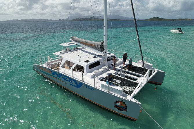 Icacos: Luxury Sailing Catamaran All Inclusive Beach and Snorkel - Snorkeling for beginners, with realistic expectations