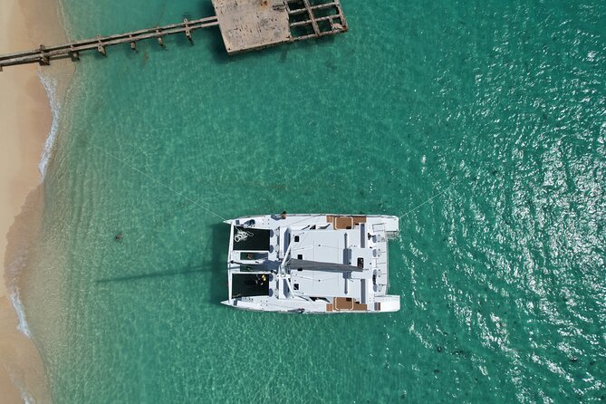 Icacos: Luxury Sailing Catamaran All Inclusive Beach and Snorkel - Water slides, swings, and shaded seating