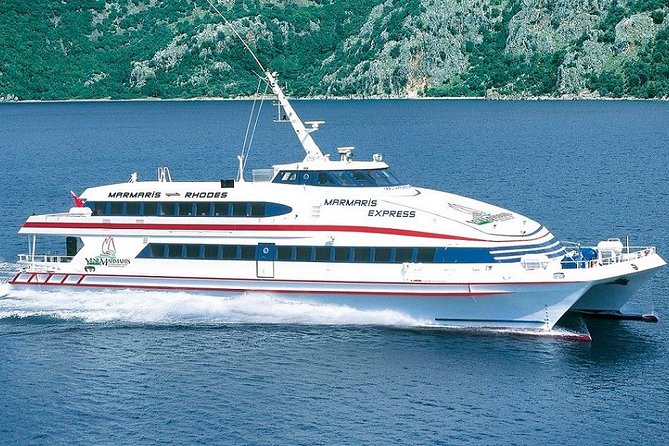 Independent Rhodes Day Trip from Marmaris by Catamaran - Marmaris port and the first passport checks