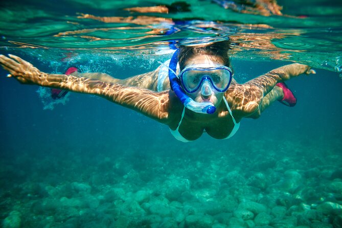 Isla Mujeres Catamaran Sailing Experience with Lunch & Open Bar - The open-sea snorkeling stop