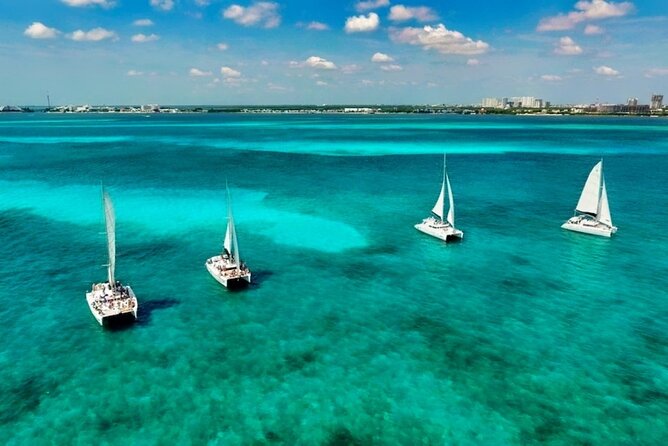 Isla Mujeres Catamaran Sailing Experience with Lunch & Open Bar - Isla Mujeres downtown and Playa Norte