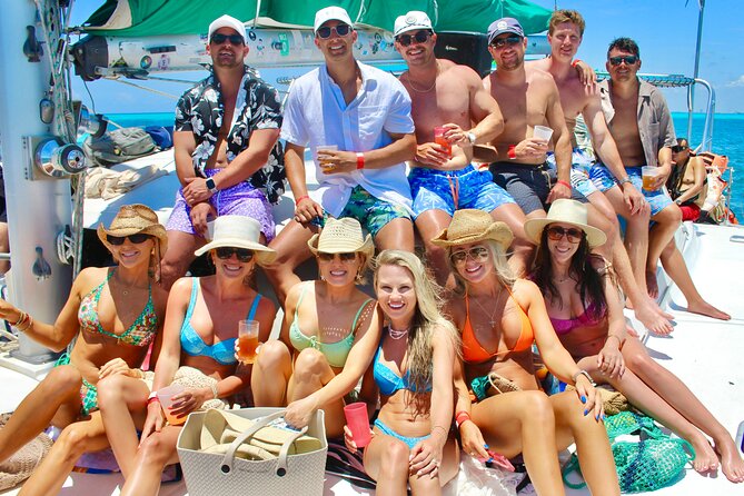 Isla Mujeres Spring Break Party Catamaran Snorkel and Open Bar - Arriving at Isla Mujeres and Playa Norte