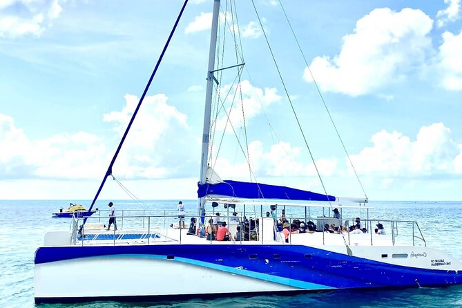 Isla Mujeres Unlimited Catamaran! Drinks, Fun & Party From Playa Del Carmen - Boarding the catamaran at the Punta Sam marina