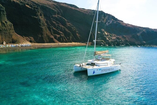Island Hopping: Santorini Catamaran Charter Cruise with a skipper - Crew service and the strongest part of the experience