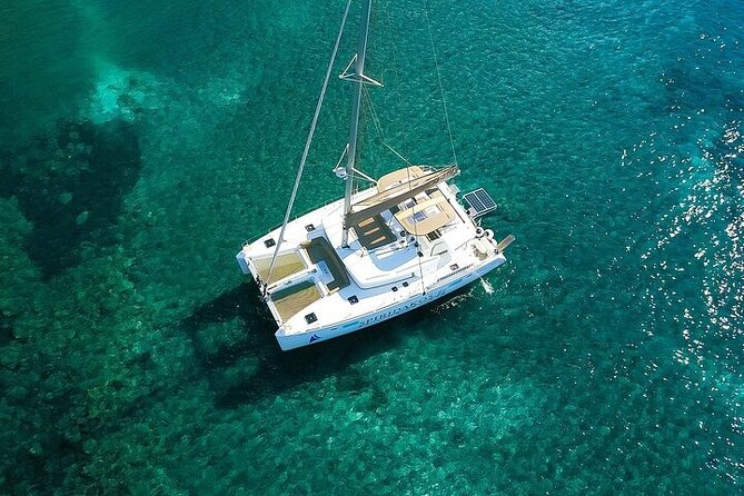 Island Hopping: Santorini Catamaran Charter Cruise with a skipper - Starting in Santorini at 3 p.m.