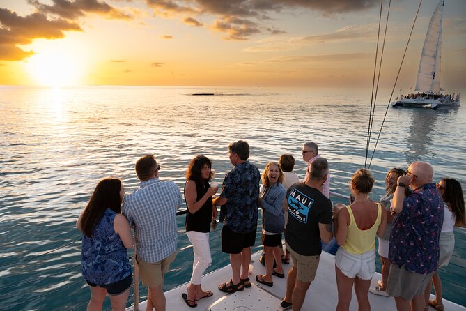 Key West Champagne Sunset Catamaran Cruise - Fort Zachary Taylor and the open water