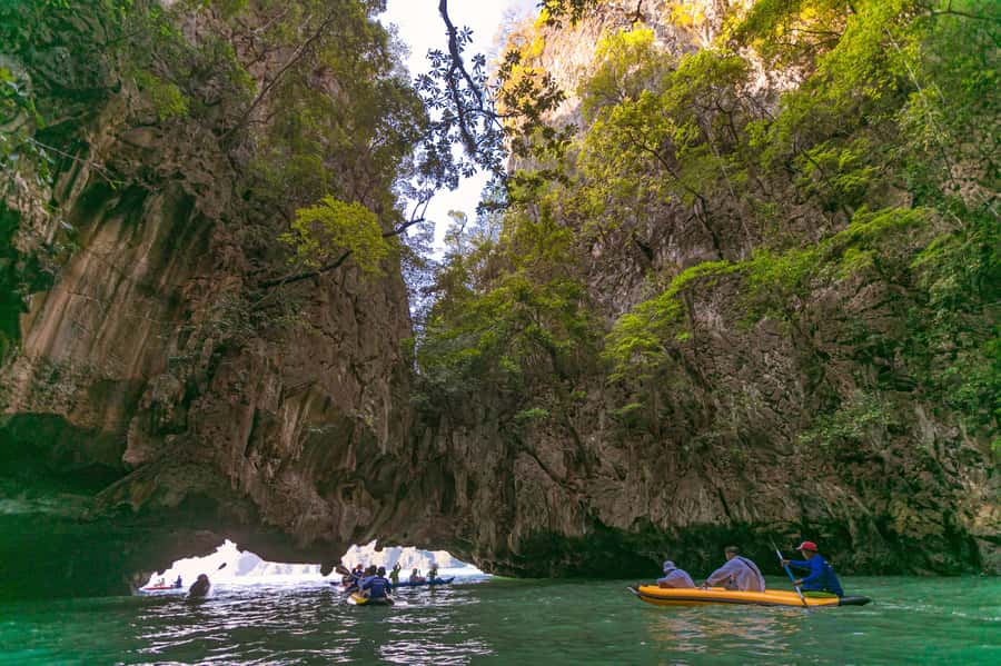 Khao Lak: Swift Power Catamaran Glide to James Bond Island - Hong Island, where the cliffs close in