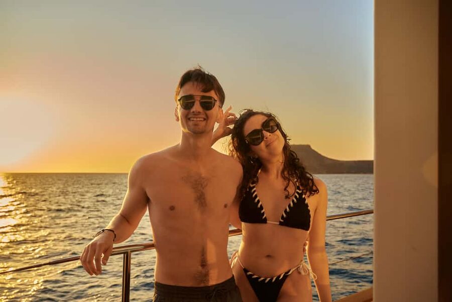 Kissamos: Catamaran Balos Sunset Cruise with Sushi & Drinks - Key points to know before booking