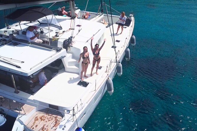 Kos: Catamaran Small Group Full-Day trip with Meal, Drinks, Swim - First swim stop with snacks