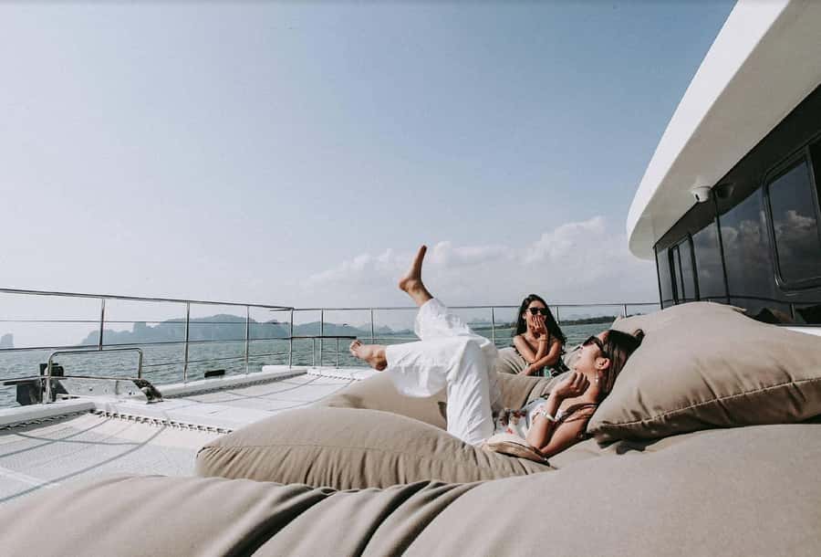 Krabi: Luxury Sunset Cruise to 4 Islands by Power Catamaran - From your hotel to Krabi River Marina