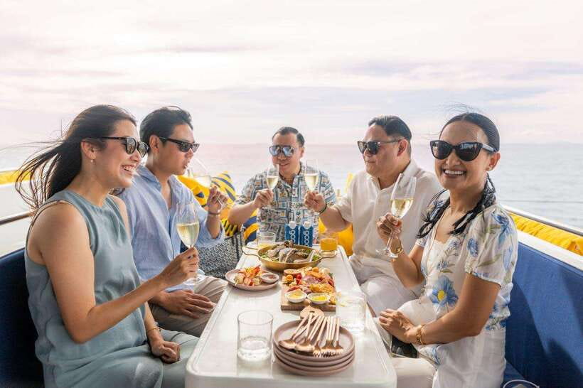 Krabi: Phi Phi Island Luxury Sunset Cruise by Meka Catamaran - Monkey Bay, Maya Bay, and the famous island views