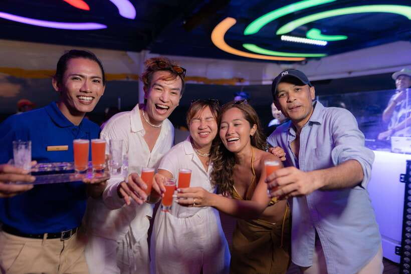 Krabi: Phi Phi Island Luxury Sunset Cruise by Meka Catamaran - Food, afternoon tea, and the sunset return