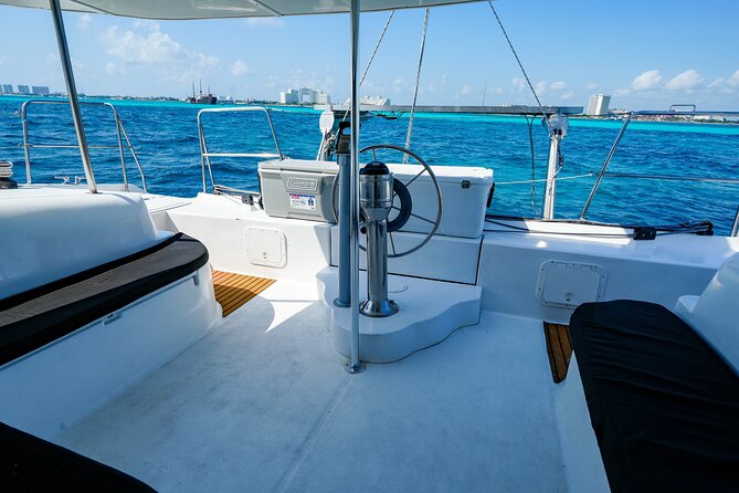 Laura Catamaran Private Tour to Isla Mujeres - Snorkeling near the Meco reef