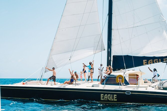Leisure Full Day Catamaran (Blue, Aqua or LIC) - The musical ride back to St. Kitts