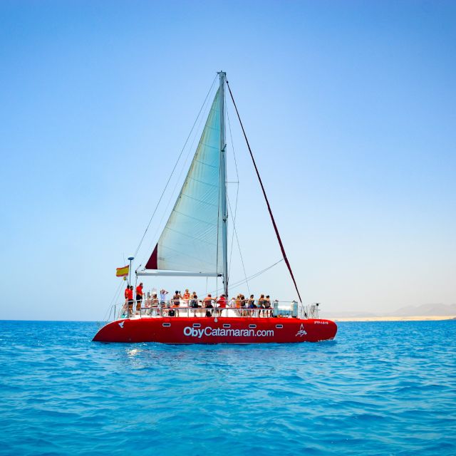 Lobos Island: 4-Hour Catamaran Trip with Lunch - Setting out from Corralejo Harbor