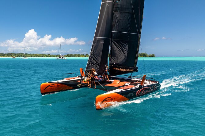 LUXURY Catamaran Bora Bora : Sailing, Snorkeling & Floating Bar - Starting at 9:00 a.m. with a transfer boat
