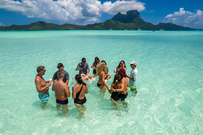 LUXURY Catamaran Bora Bora : Sailing, Snorkeling & Floating Bar - Vitamin Sea, a former racing catamaran