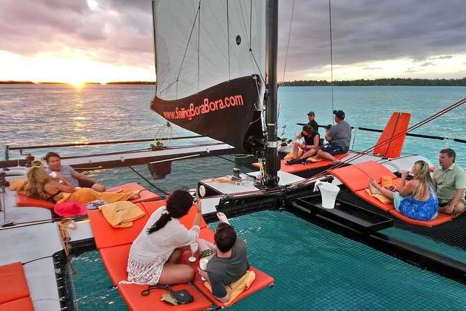 LUXURY Catamaran Bora Bora : The Sunset Escape - The first hour, sails, music, and lagoon views