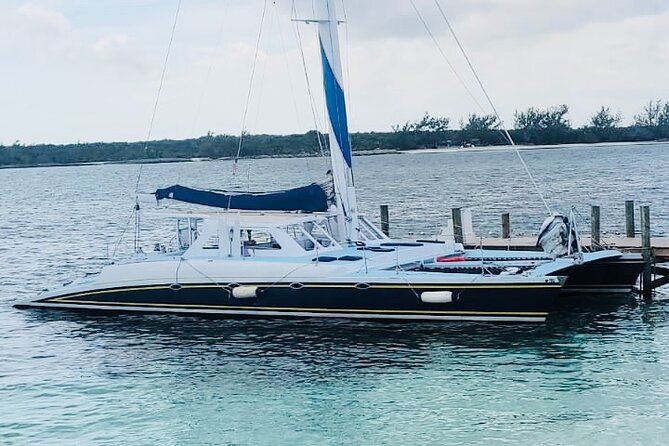 Luxury Catamaran Cruise: Sip, Sail, Snorkel, and Swim with Pigs! - Cruising past Sandy Cay, the real Gilligan’s Island