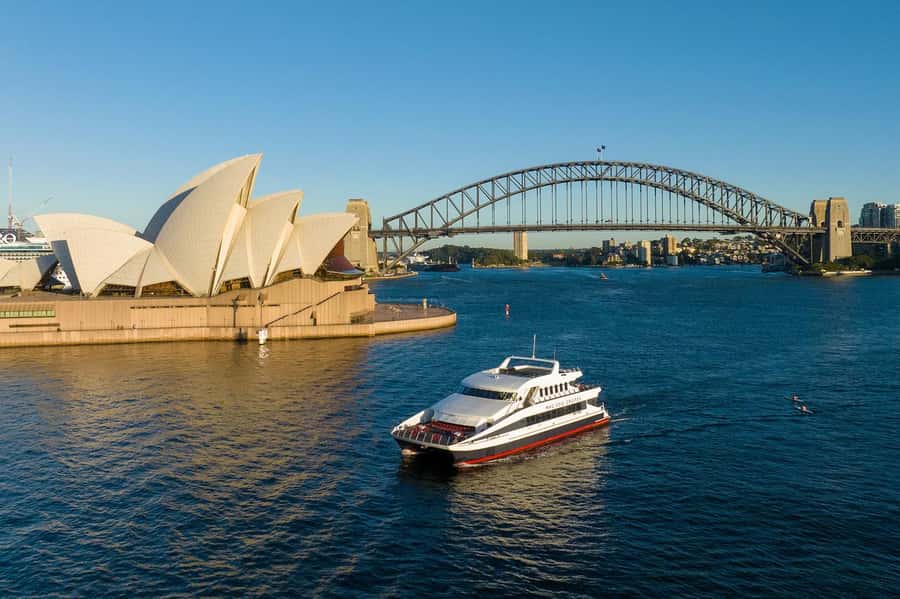 Luxury Catamaran Lunch Cruise with Deluxe Buffet - The Harbour Bridge and Opera House views