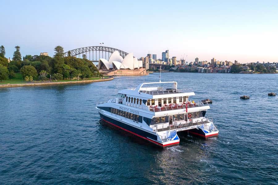 Luxury Catamaran Lunch Cruise with Deluxe Buffet - Circular Quay, Fort Denison, and Taronga Zoo