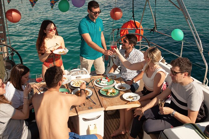 Luxury Catamaran Morning Semi-Private & Greek Gastronomy Athens - Three hours around Hydrousa island