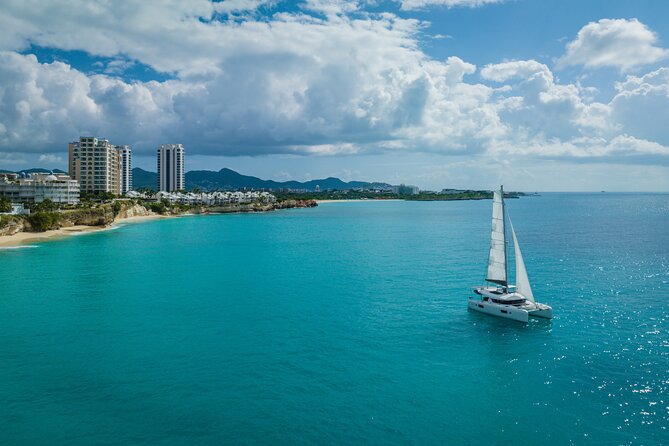 Luxury Catamaran Private Charter in St. Maarten/St. Martin - Boarding Freedom at Port de Plaisance