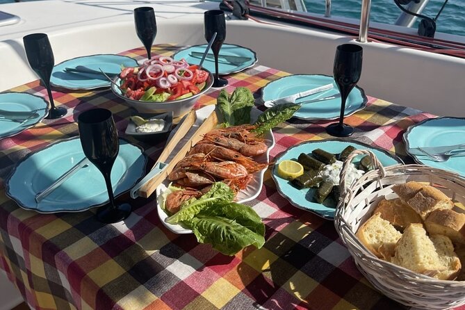 Luxury Catamaran Semi private cruise with meals & drinks and transportation. - Lunch on board: a pleasant extra, not the main reason to book