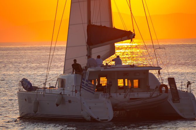 Luxury Catamaran Semi private cruise with meals & drinks and transportation. - The return route past Little Venice and the windmills