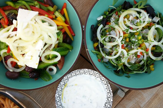 Luxury Catamaran Sunset Semi-Private & Greek Gastronomy in Athens - A Greek meal served aboard