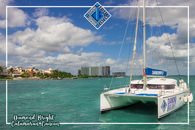 Luxury Catamaran tour to Isla Mujeres with Transportation from Cancun - Sailing the Caribbean on a 45-foot catamaran