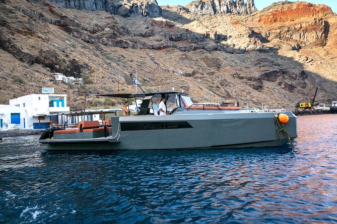 Luxury Private Power Catamaran Tour in Santorini - What is included, and what is not