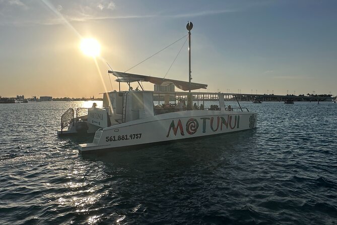 Luxury Sunset Catamaran Cruise - Boarding Motunui at Flagler Drive