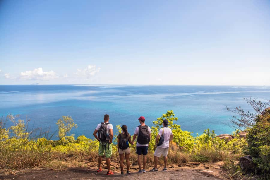 Mahé: Baie Ternay Park Catamaran Cruise with BBQ Lunch - From your hotel to Mahé’s northern coast
