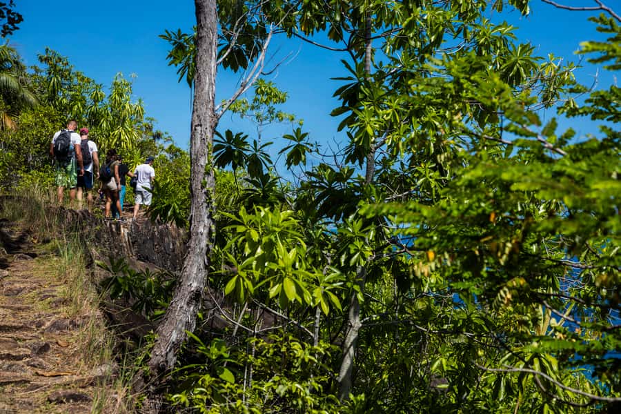 Mahé: Baie Ternay Park Catamaran Cruise with BBQ Lunch - Following the coast toward Anse Major