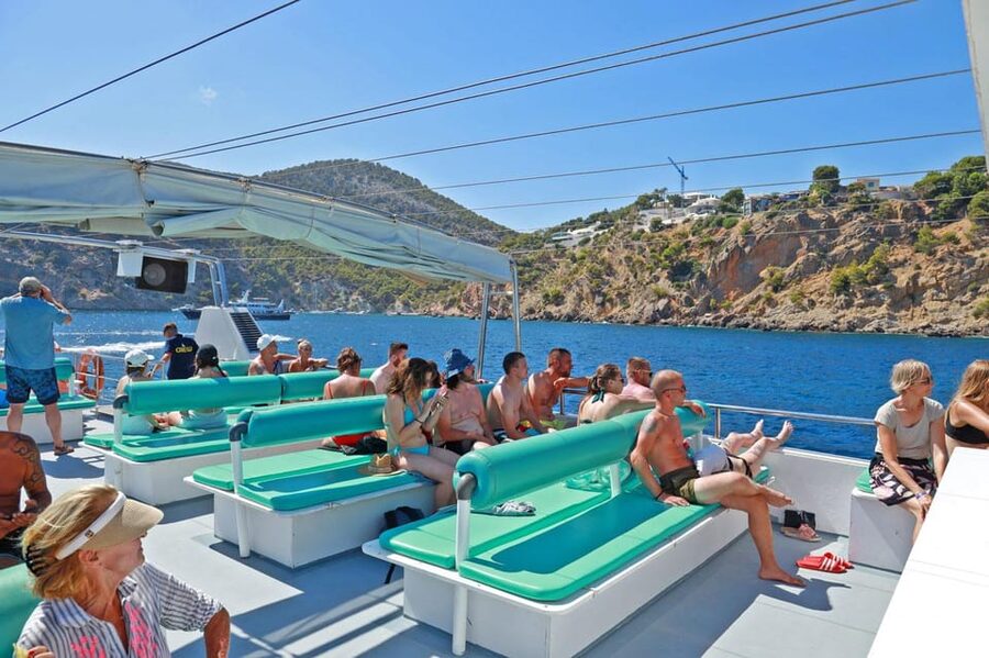 Mallorca: 2-Hour Coastline & Malgrat Islands Catamaran Tour - What the catamaran is like onboard