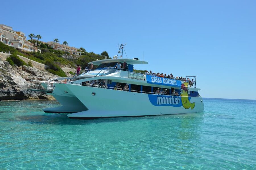 Mallorca: Glass-Bottom Catamaran Along the East Coast - Swimming: Fun, Short, and Weather Dependent