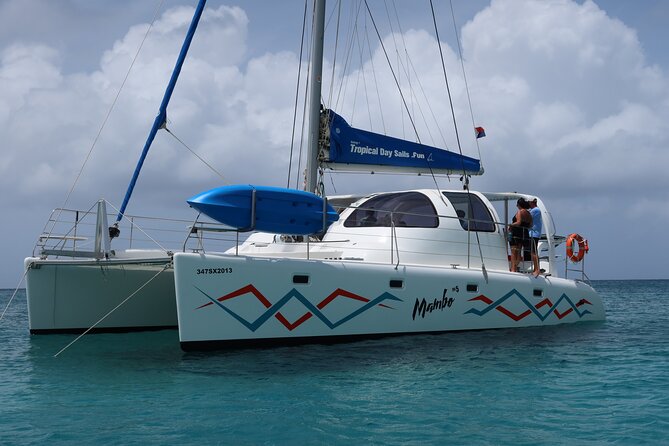 Mambo Sail Catamaran to Rendezvous Bay Anguilla - Lunch at noon, served on the catamaran