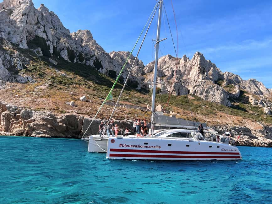 Marseille: Calanques Catamaran Cruise, Picnic, & Swimming - Lunch, rosé, and what is really included