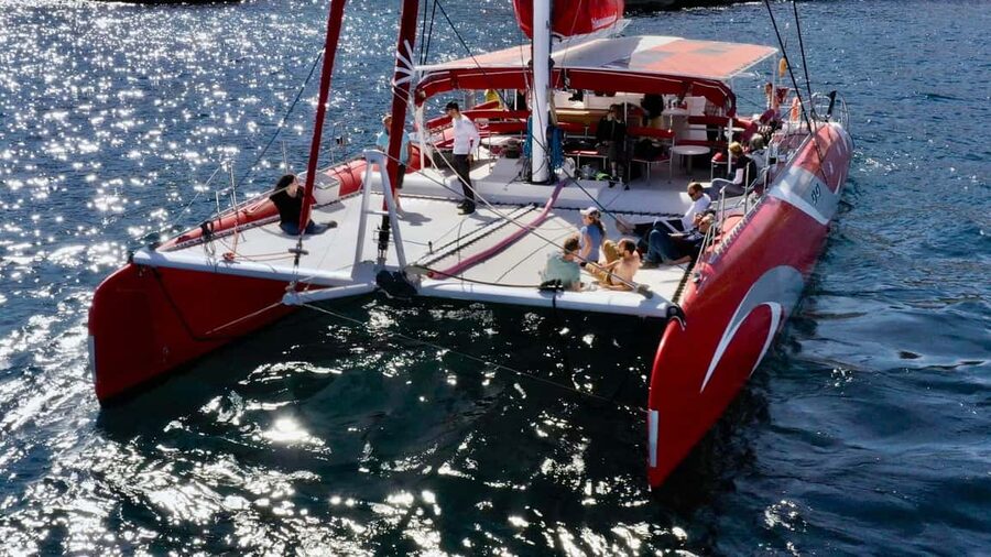 Marseille : Calanques Catamaran Cruise with Lunch & Wine - Morgiou: lunch and a long break
