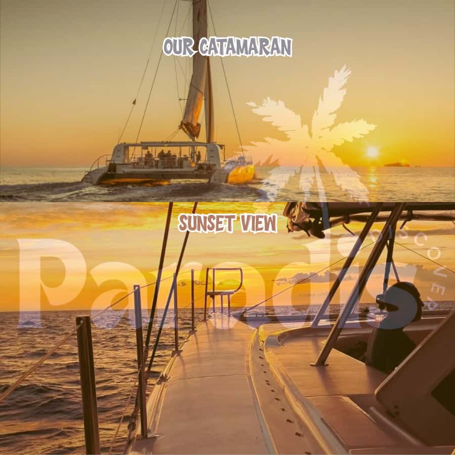 Mauritius: Catamaran Sunset Cruise with Food, Drinks & DJ - Sunset, snacks, and the open bar