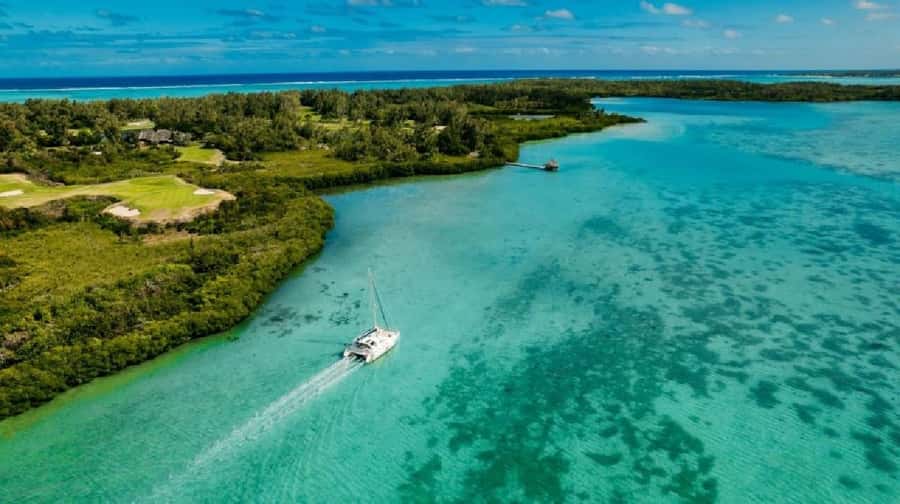 Mauritius: Ile Aux Cerfs Catamaran Cruise with Lunch - The Grand River South-East Waterfalls stop