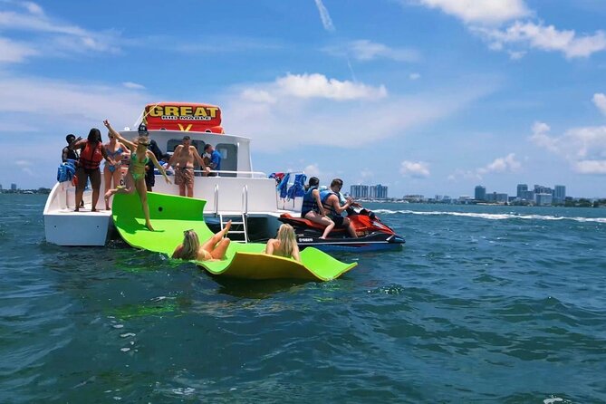 Miami Catamaran & Watersports: Jet Ski, Banana Boat & Drinks - Jet skiing with Downtown Miami in view