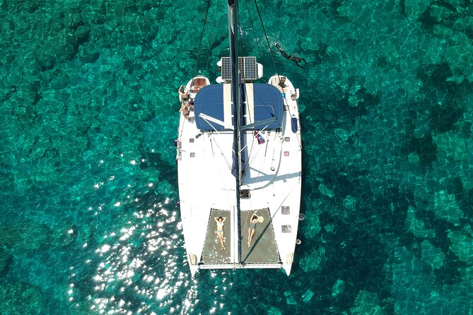 Milos caves snorkelling Catamaran Cruise in a small group - Agios Dimitrios provides a quiet final swim