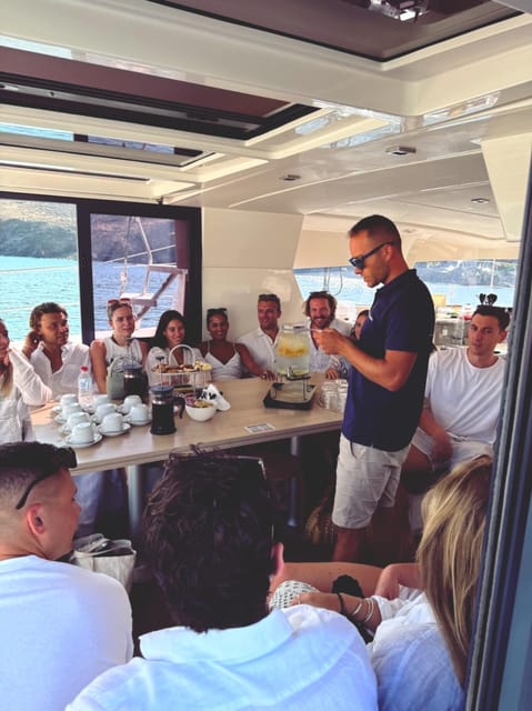 Milos: Full Day Luxury Catamaran with Full Meal & Open Bar - Polyegos and the Galazia Nera Water