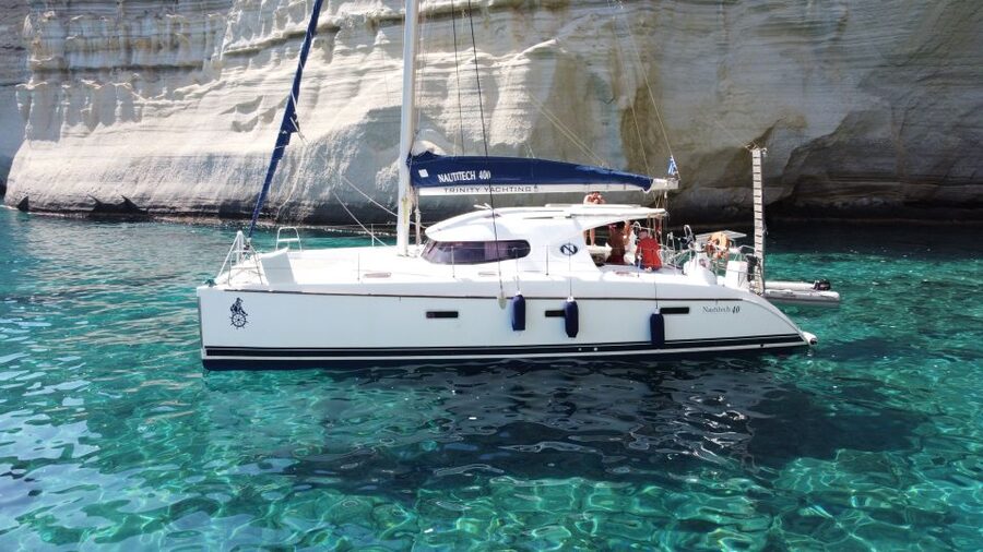 Milos: Full day Milos and Poliegos Catamaran Cruise - Poliegos Is the Big Island Bonus