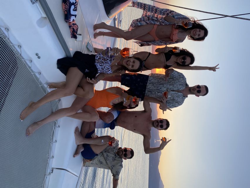 Milos: Full day Milos and Poliegos Catamaran Cruise - Agathia Beach Starts the Swimming Day