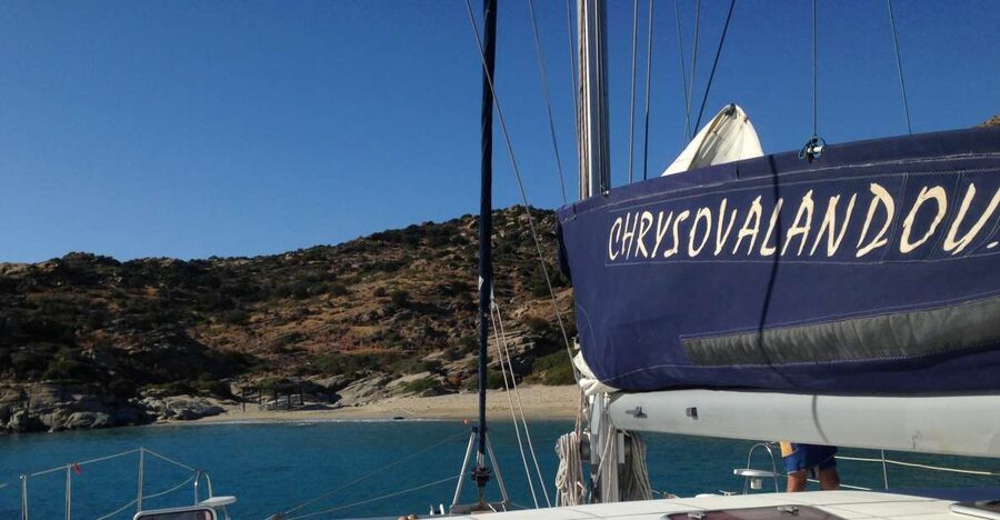 Milos: Half-Day Morning Catamaran Cruise to Kleftiko - The first swim at Kalogries Bay